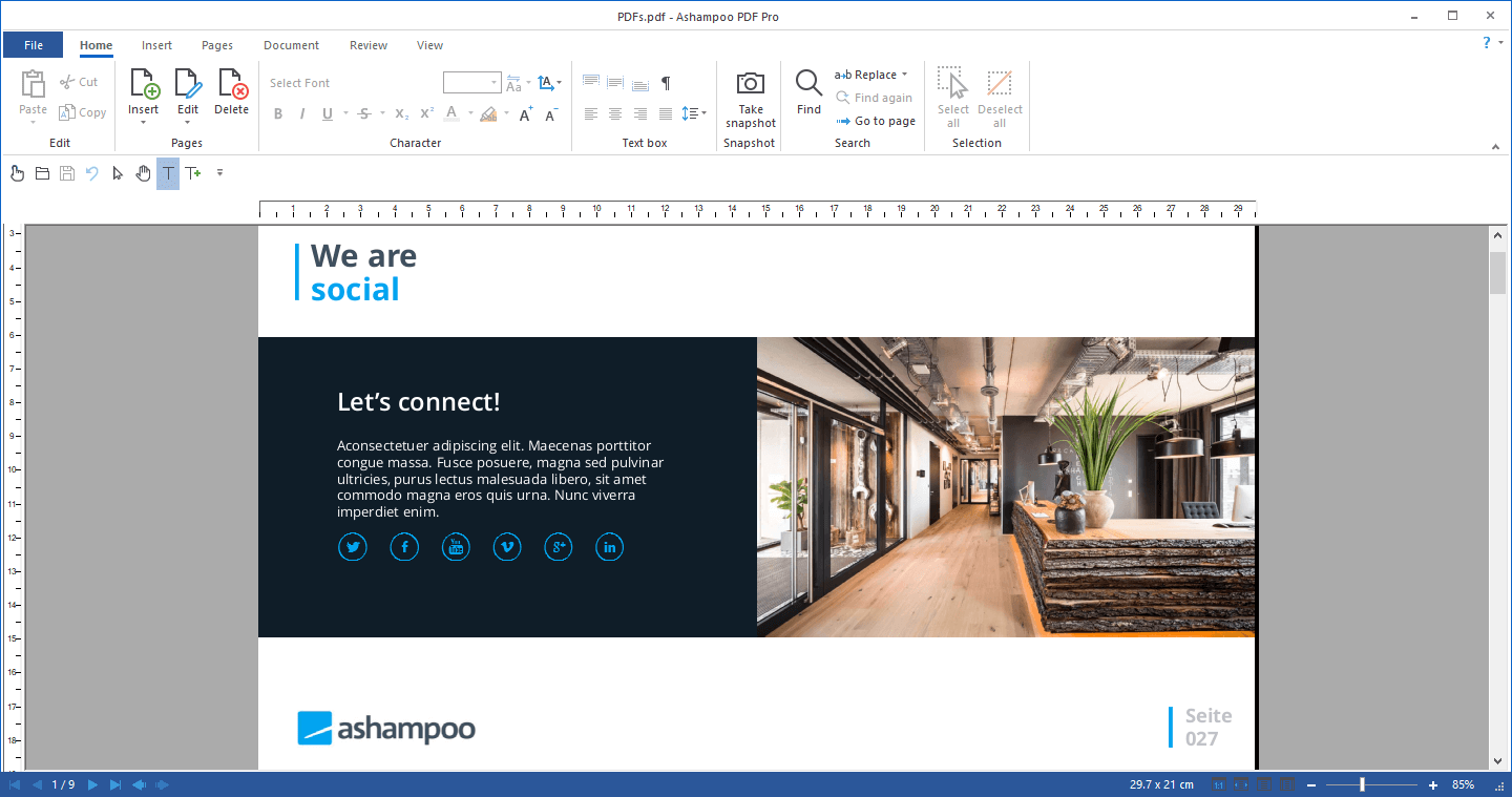 interface of Ashampoo PDF Pro 3