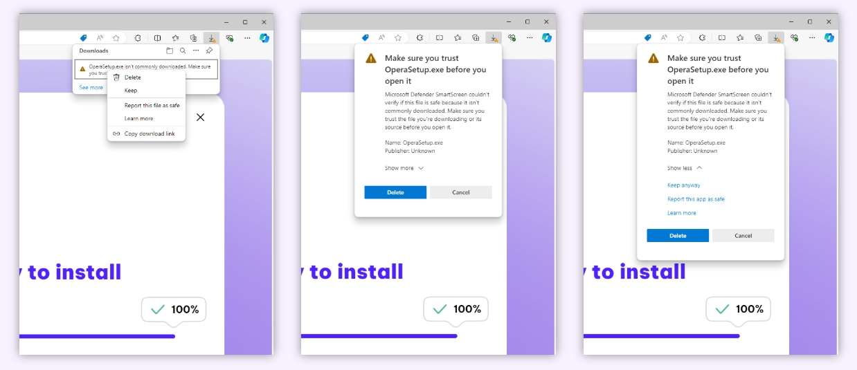 how Edge stops users to download other browsers how Edge stops users to download other browsers