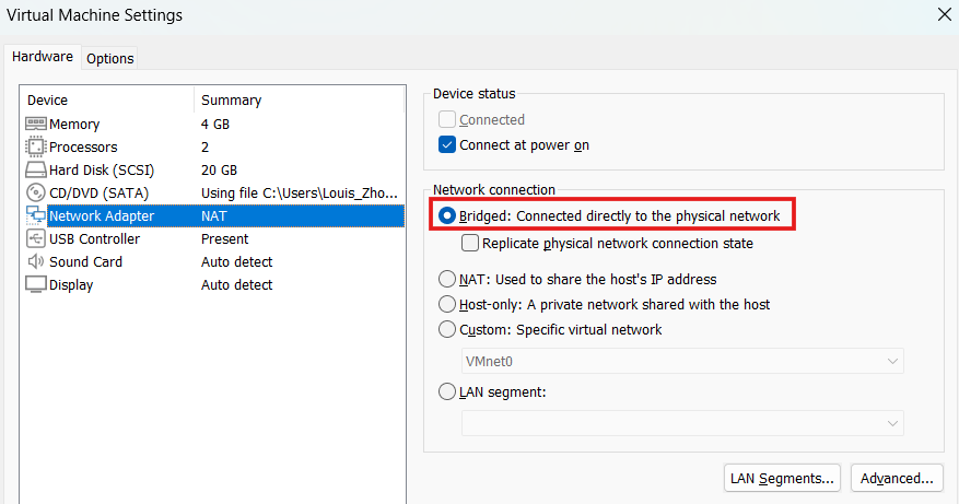 VMware-network-modes