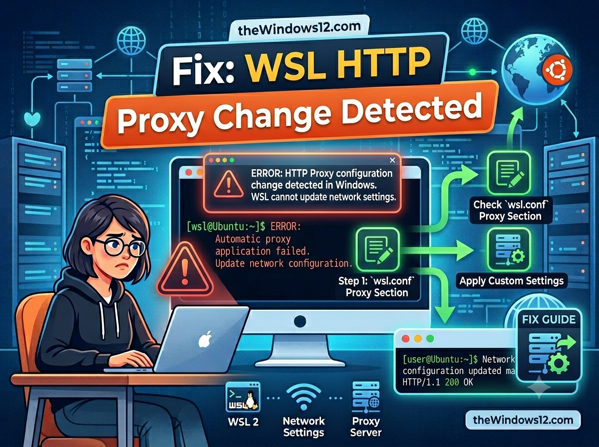 Fix WSL HTTP Proxy Change Detected