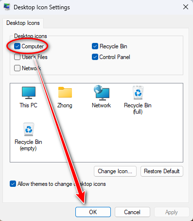 add This PC to Desktop on Windows 11