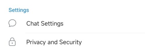 Telegram Android APP Chat Setings Telegram Android APP Chat Setings