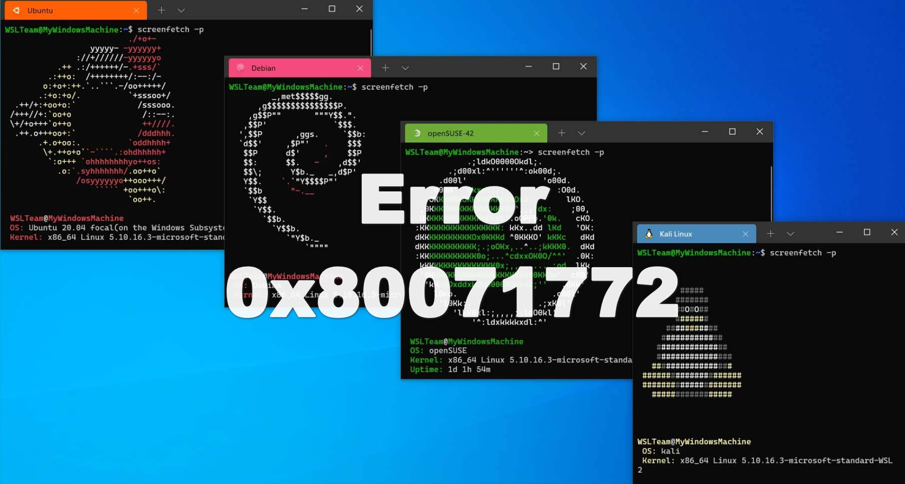 Resolve the Error of 0x80071772 Occurring During WSL Installation