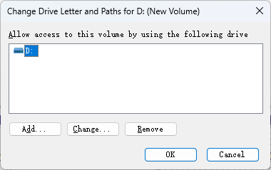 change drive letter and path