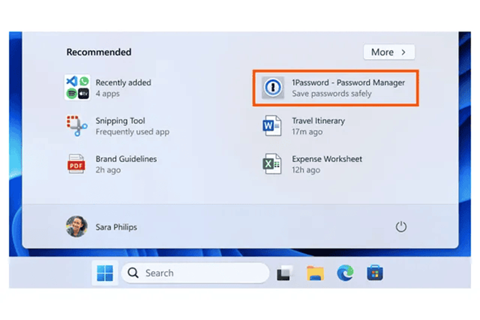 apps recommendation in Windows 11